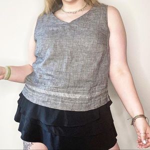 simple structured gray tank